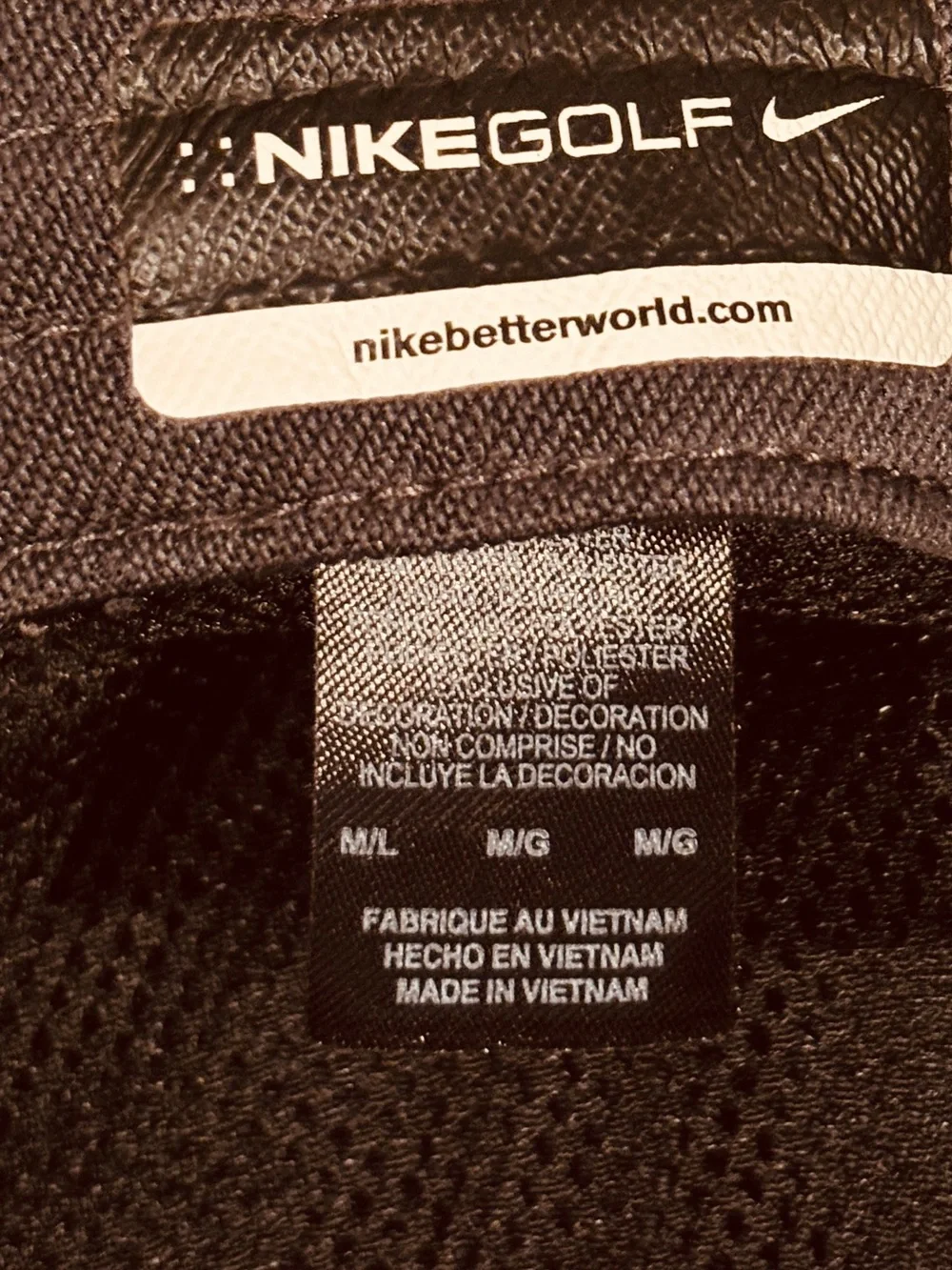 Nike Black Bucket Hat with White Praying Hands & Dot Pattern Sporty Activewear